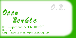 otto merkle business card